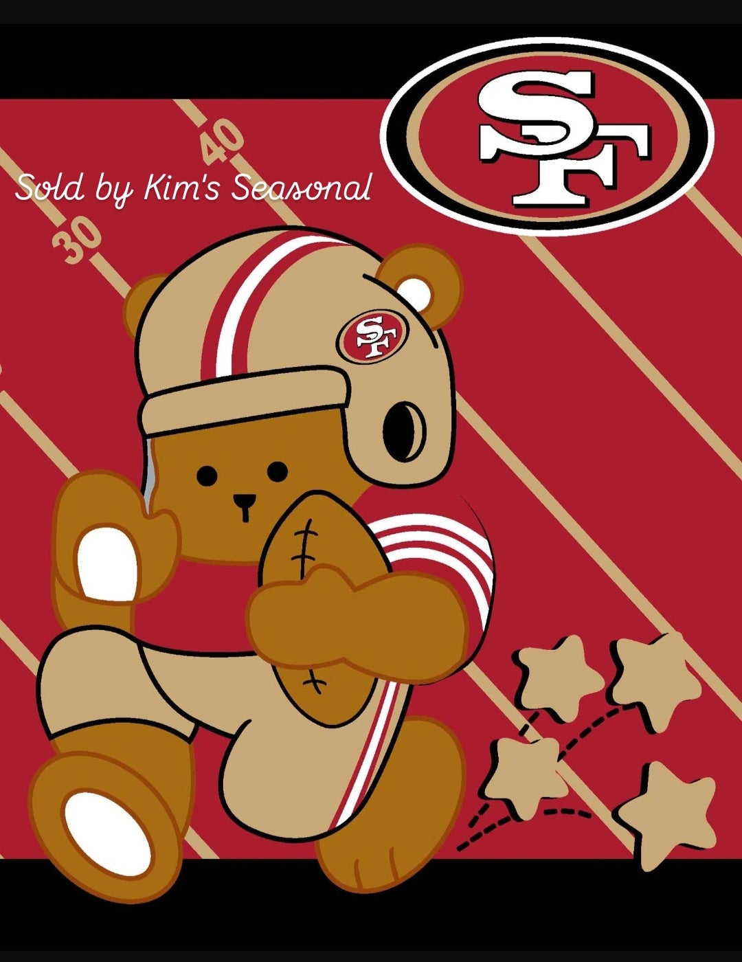SF 49ers Baby Royal Throw