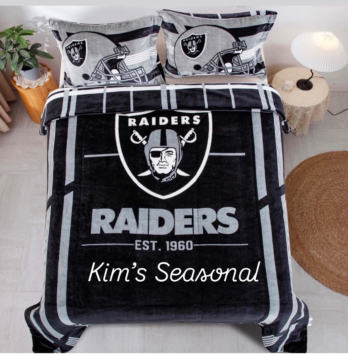 Raiders Queen Size Cloud Comforter 3 pc set