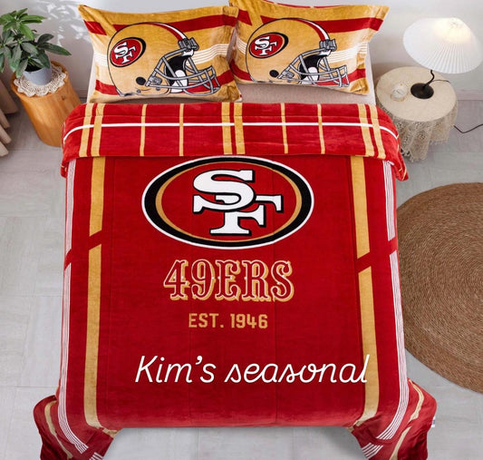 SF 49ers Queen Size Comforter 3 pc set