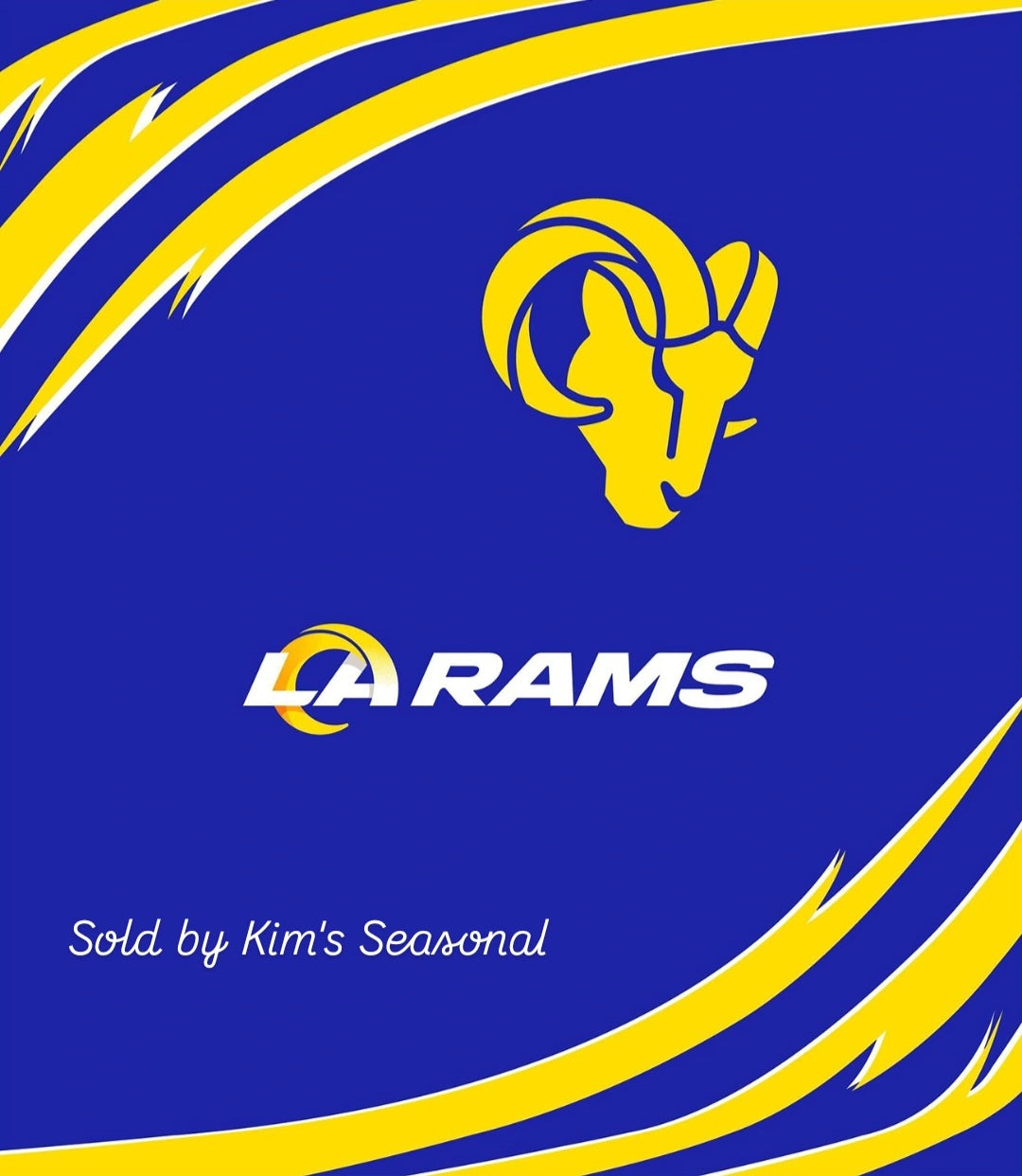 LA Rams Plush Blanket