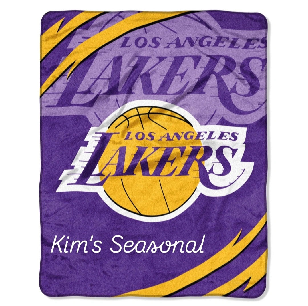 Lakers Basketball Queen Size Blanket