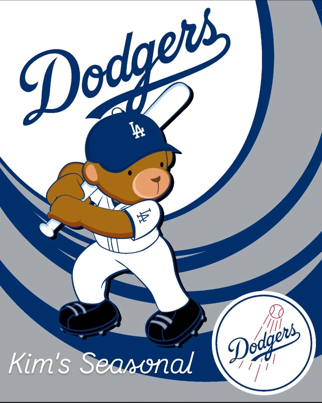 Dodgers Baby Royal Throw