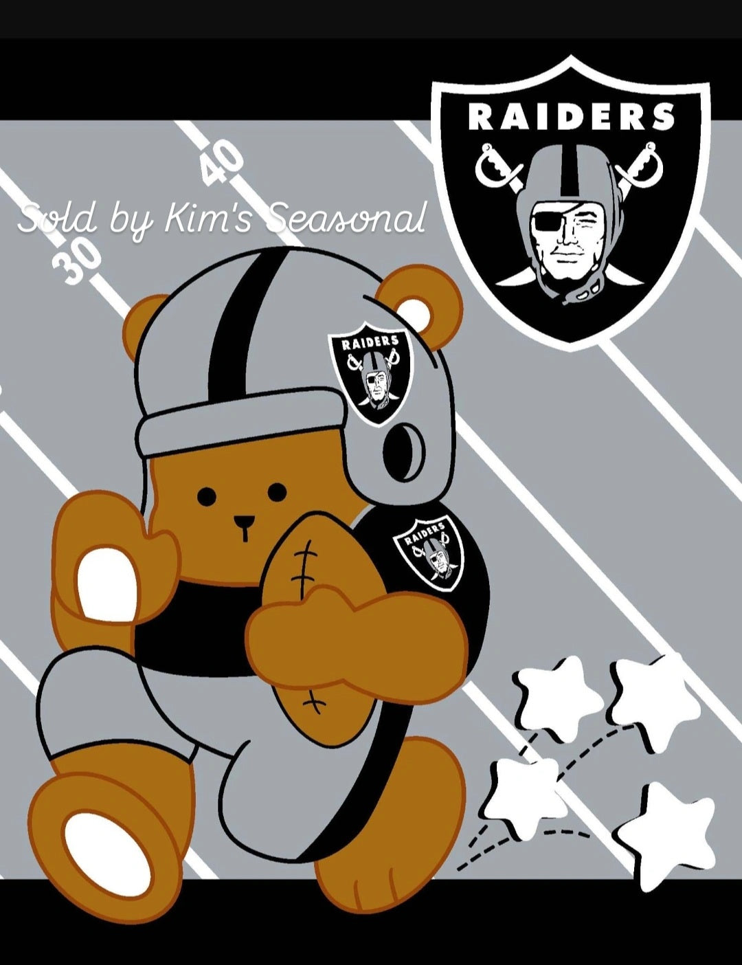 Raiders Baby Royal Throw