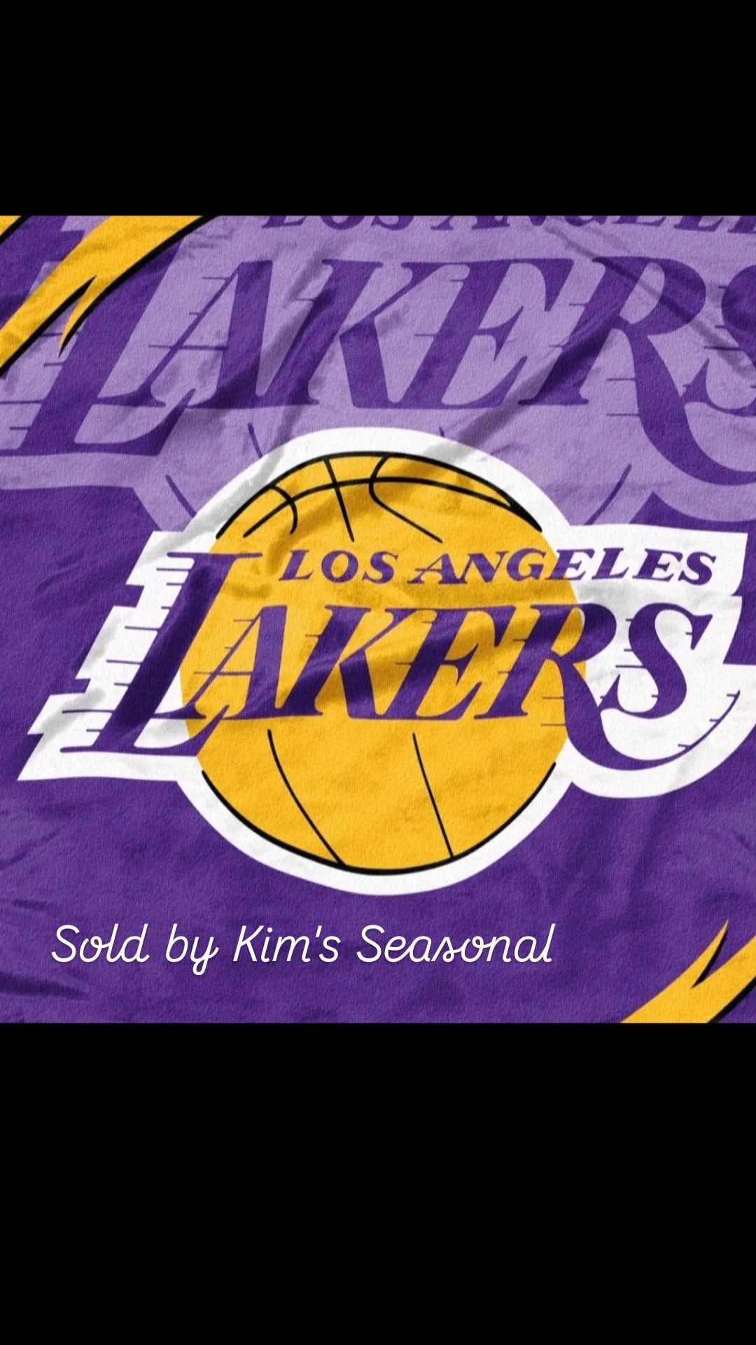 Lakers Basketball Queen Size Blanket