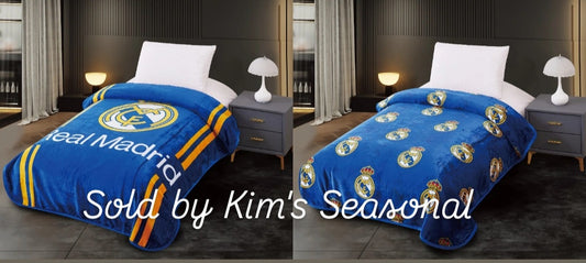 Real Madrid Reversible Twin Size Blanket